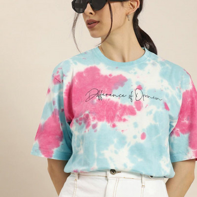 Women Multicoloured Loose T-shirt