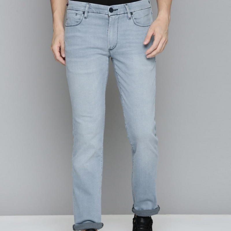 Men Blue Slim Fit Light Fade Stretchable Jeans