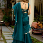 Green Organza Ready to Wear Saree