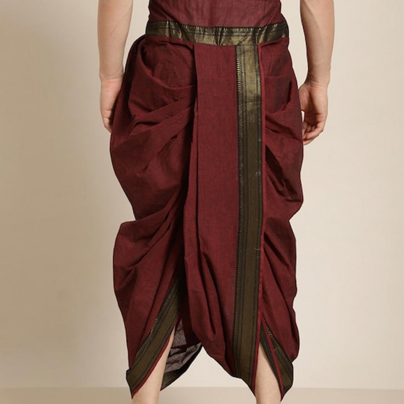 Men Solid Cotton Dhoti Pants